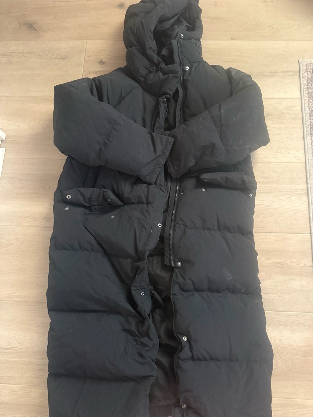 Women’s Adidas Black Long Puffer Coat - Insulated Winter Jacket